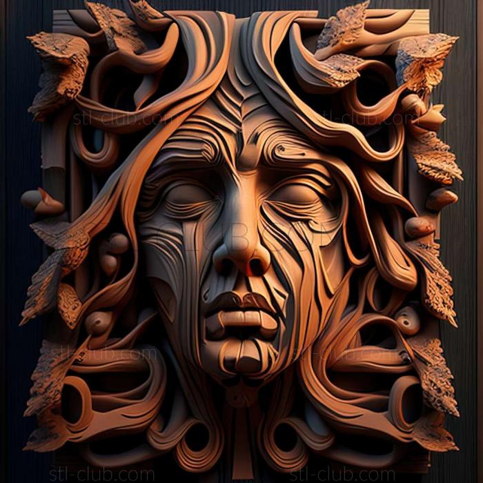 3D модель RELIEFCARVED WOODEN (STL)